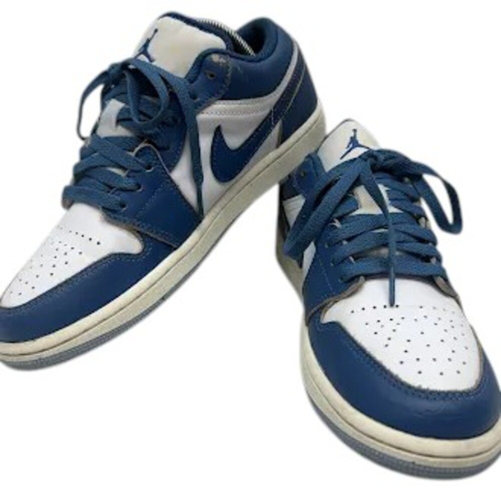 Air Jordan 1 Low SE Industrial Blue FN5214-141 Men's 8 White Blue Sneakers